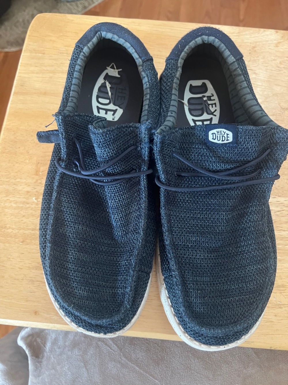 Hey Dude Men's Dark Navy Slip-On Canvas Loafers